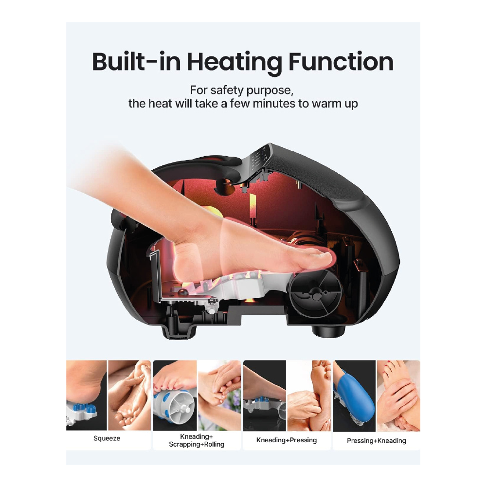 Renpho Shiatsu - Máquina de masajeador de pies con calor