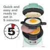 Hamilton Beach Sandwichera de desayuno con anillo de cocción de huevos
