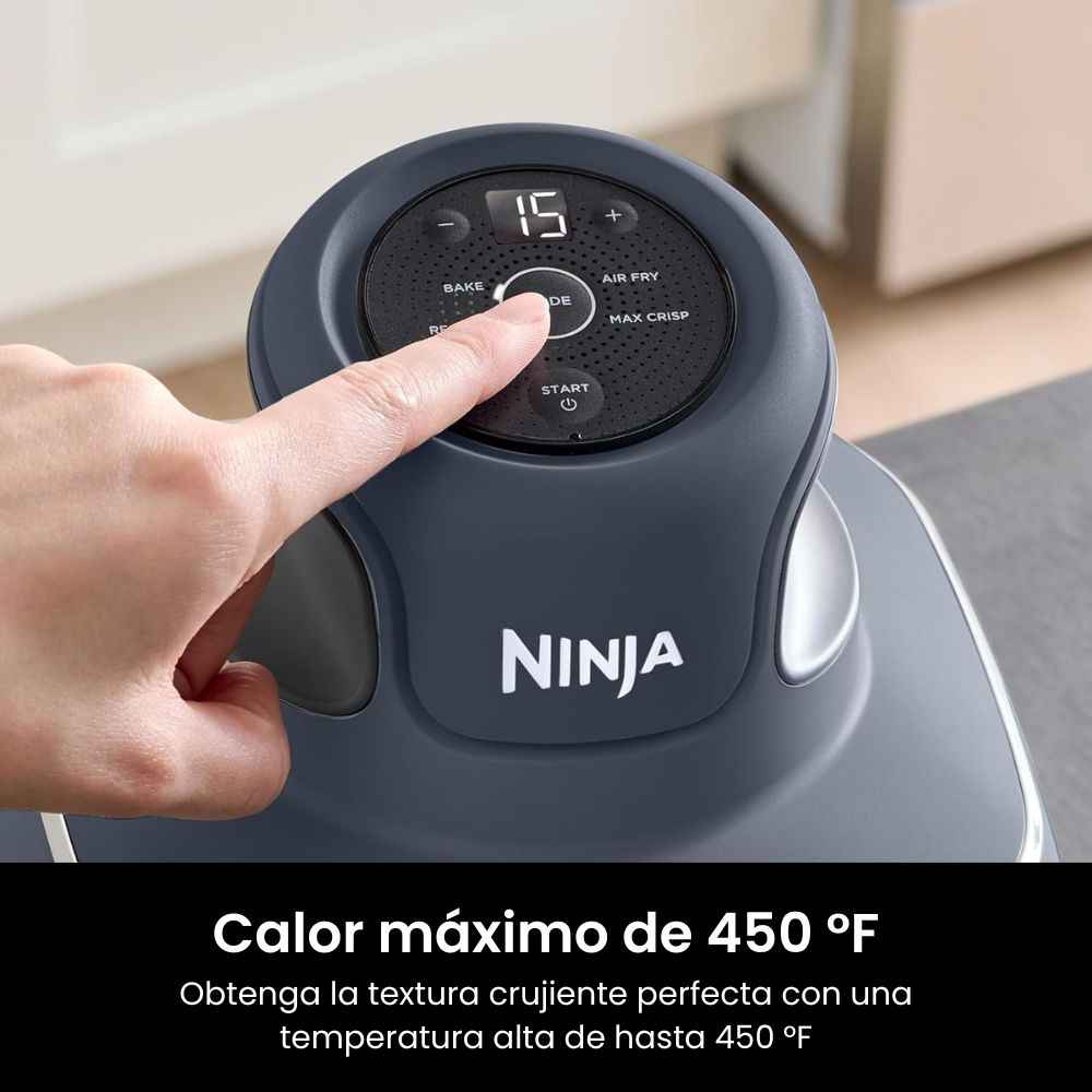Ninja Crispi - Freidora de Aire Portátil 4 en 1 de Vidrio ¡Crujiente en Minutos!