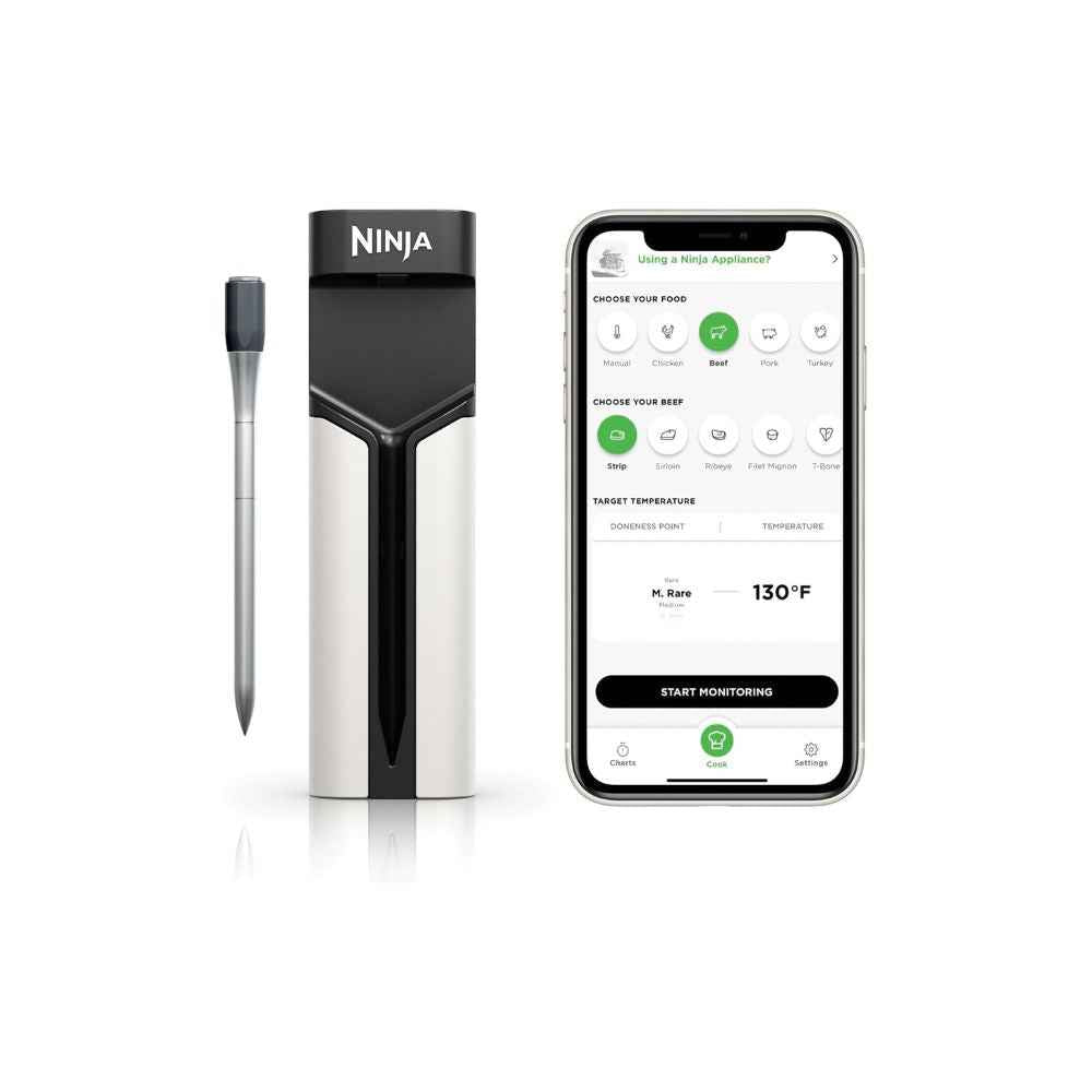 Termómetro Inalámbrico Ninja ProChef | Sonda Bluetooth de Largo Alcance | Para Parrilla, Horno y Freidora de Aire
