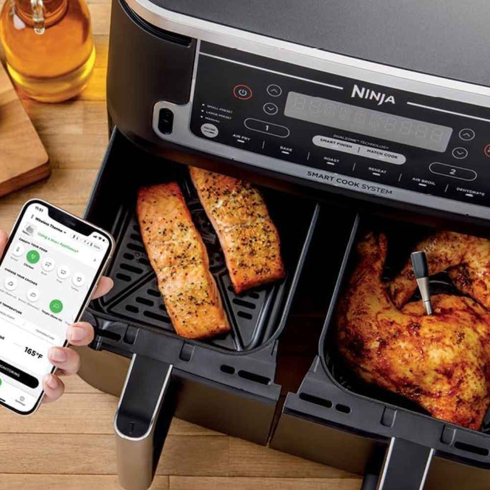 Termómetro Inalámbrico Ninja ProChef | Sonda Bluetooth de Largo Alcance | Para Parrilla, Horno y Freidora de Aire