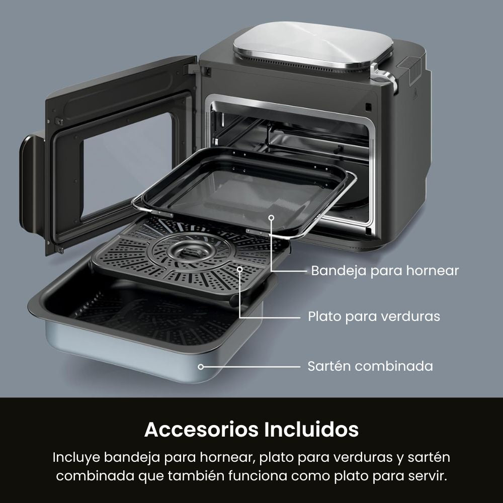 Ninja Combi Multicocina - Horno y freidora de aire, comidas completas en 15 minutos, funciones 14 en 1
