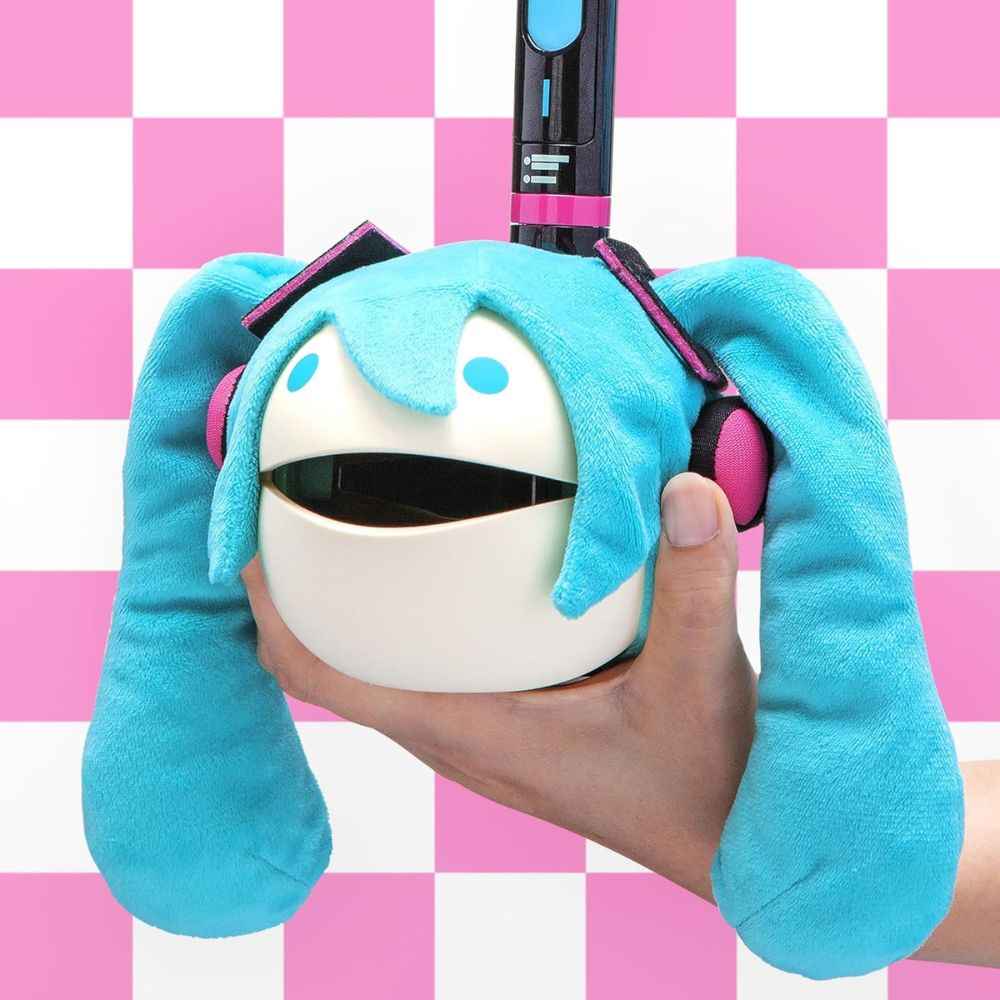 Otamatone Deluxe Edición Hatsune Miku – Instrumento Musical Electrónico | Incluye Peluca Extraíble y Correa Temática