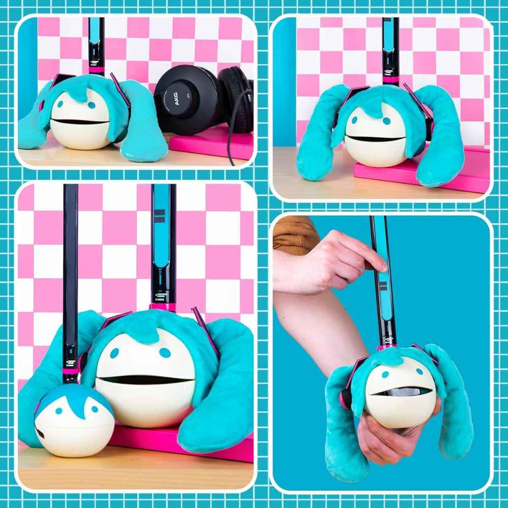 Otamatone Deluxe Edición Hatsune Miku – Instrumento Musical Electrónico | Incluye Peluca Extraíble y Correa Temática