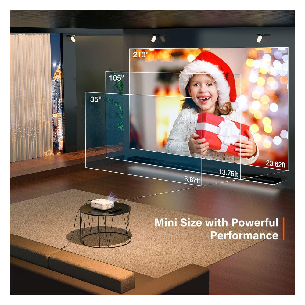 Mini proyector 1080P Full HD compatible con proyector de video - VOPLLS
