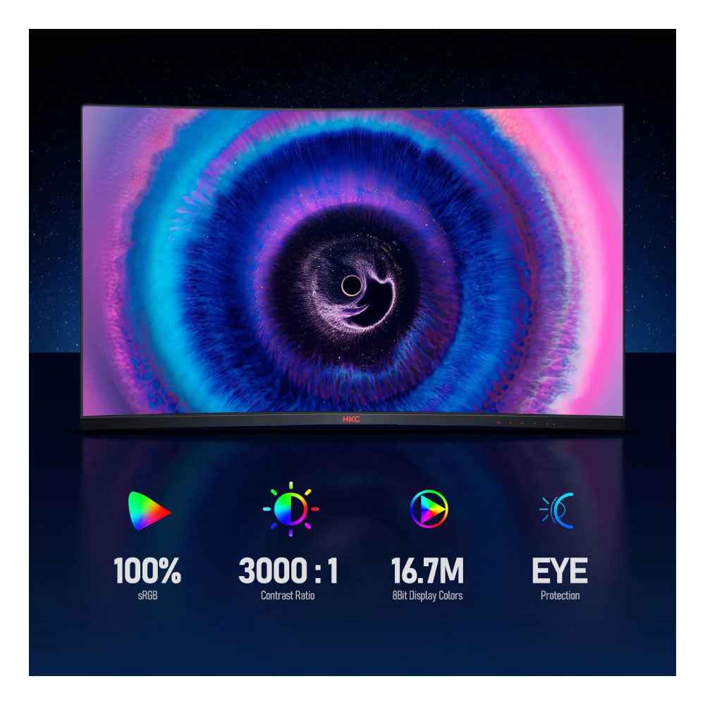 Monitor curvo para juegos de 32 pulgadas - QHD (2560 x 1440) pantalla 2K - KOORUI