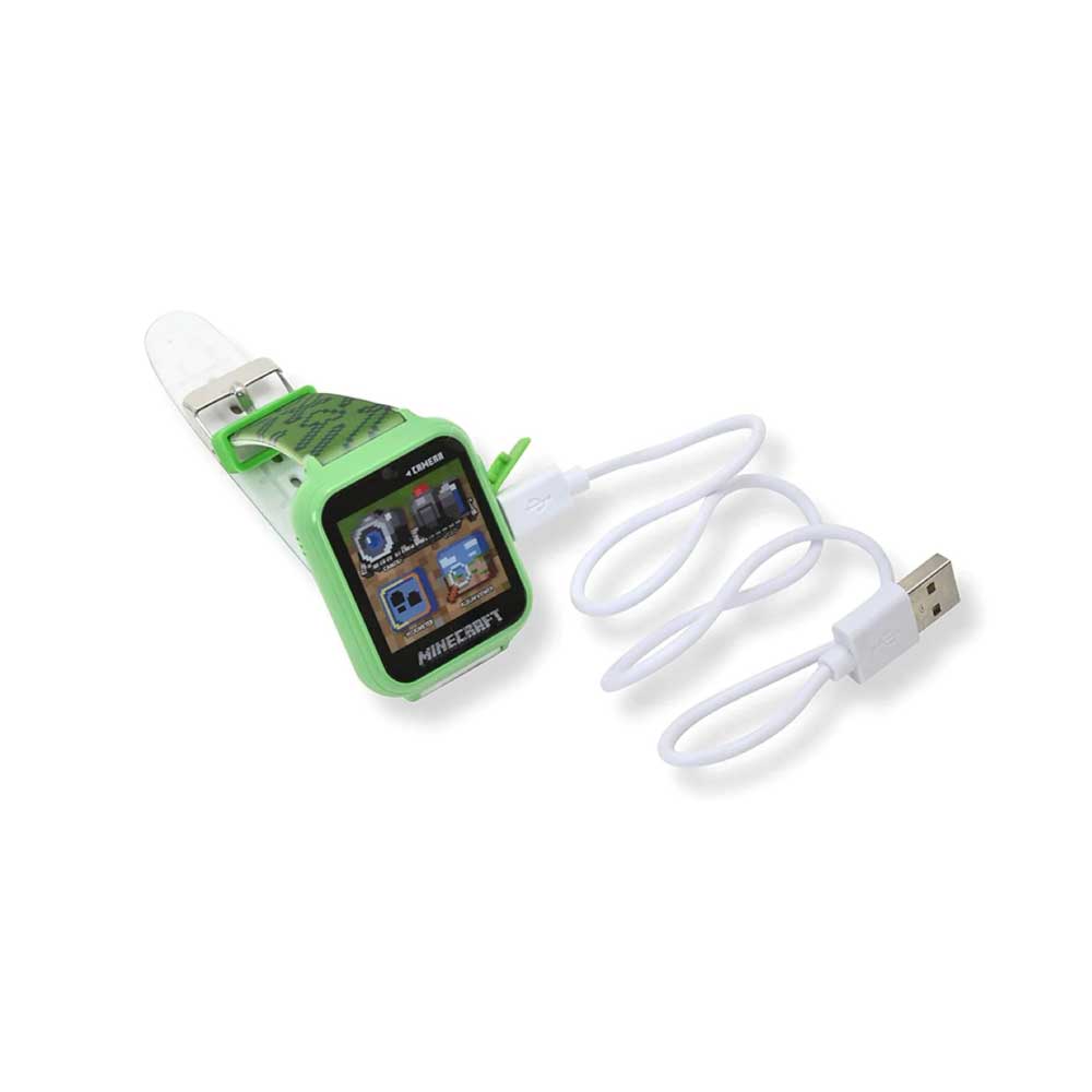 Reloj inteligente con pantalla táctil para niños - Accutime Microsoft Minecraft Green