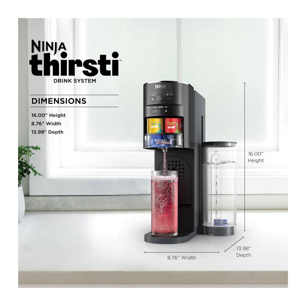 Ninja Thirsti - Sistema de bebidas, fabricante de refrescos, crea bebidas gaseosas únicas y sin gas