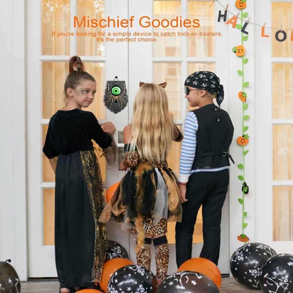 Timbre de Halloween con Ojo Animado | Ideal para Truco o Trato 🎃⚡
