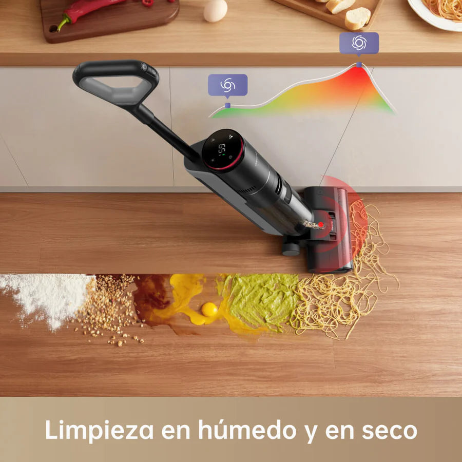 DREAME H12 PRO - Aspiradora y trapeador inalámbrico todo en uno, limpiador inteligente para suelos duros