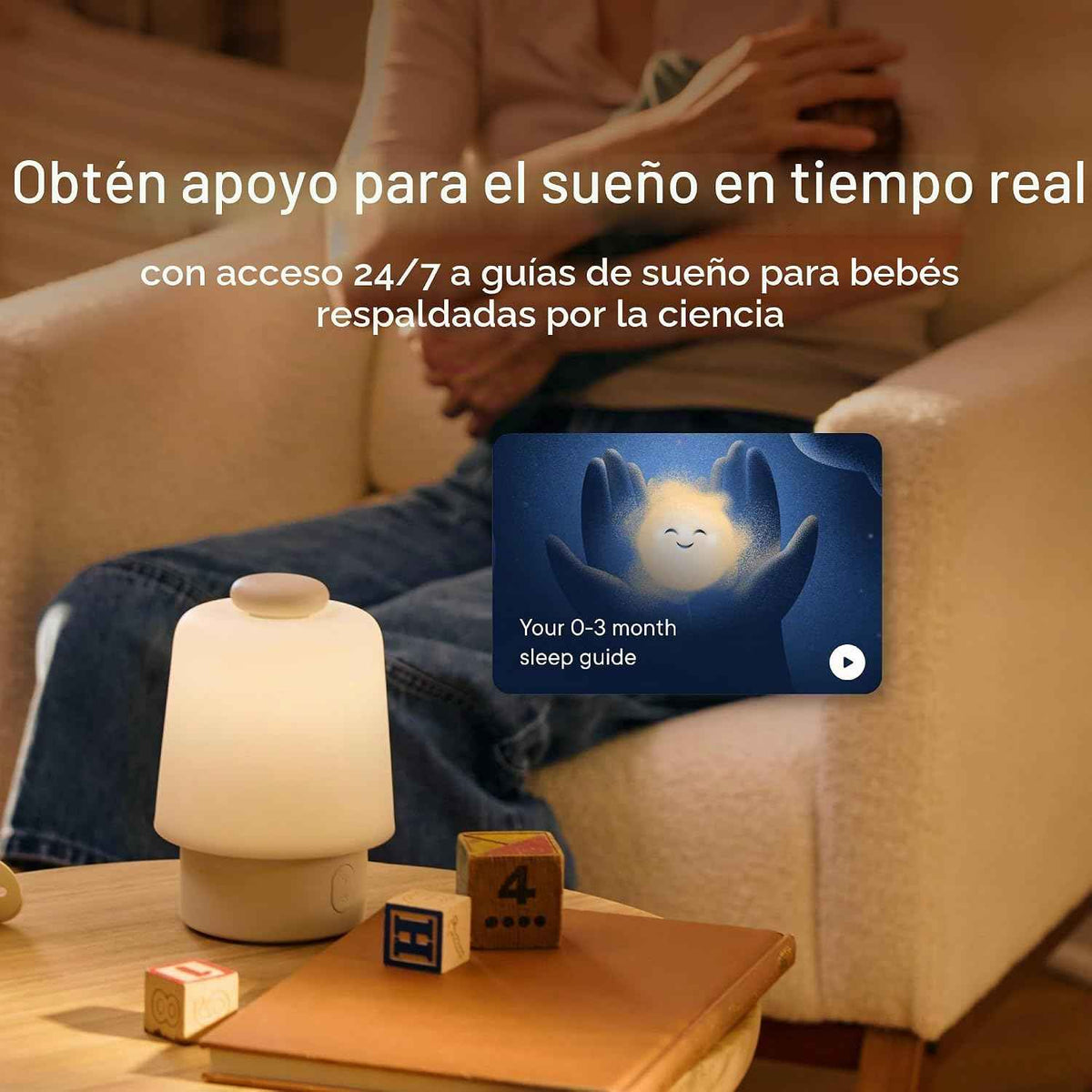 Máquina de sonido para bebés Hatch y generador de rutina de luz nocturna (Putty)