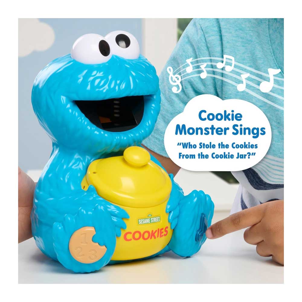 Just Play Tarro de conteo de galletas de Plaza Sésamo, más de 20 frases y sonidos