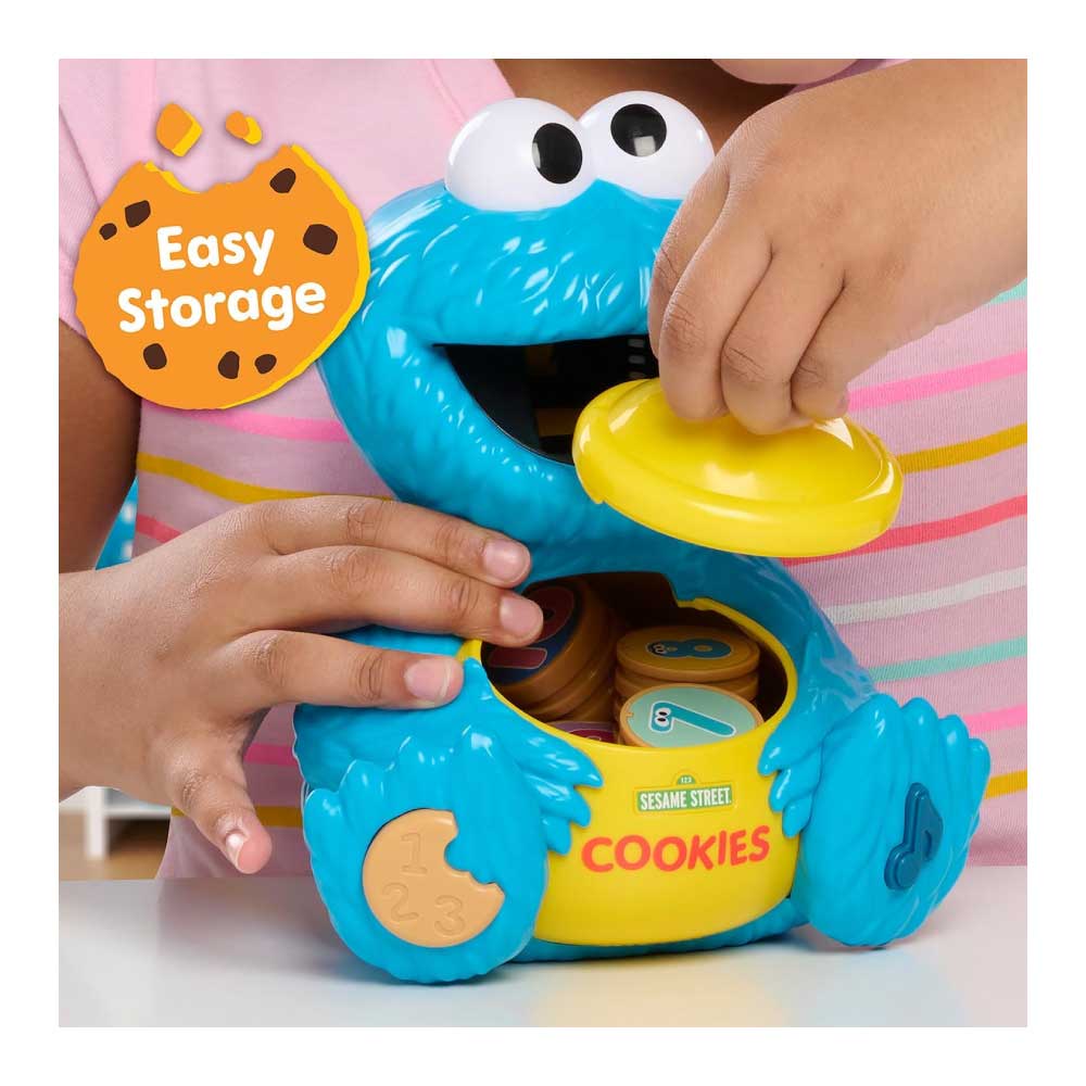 Just Play Tarro de conteo de galletas de Plaza Sésamo, más de 20 frases y sonidos