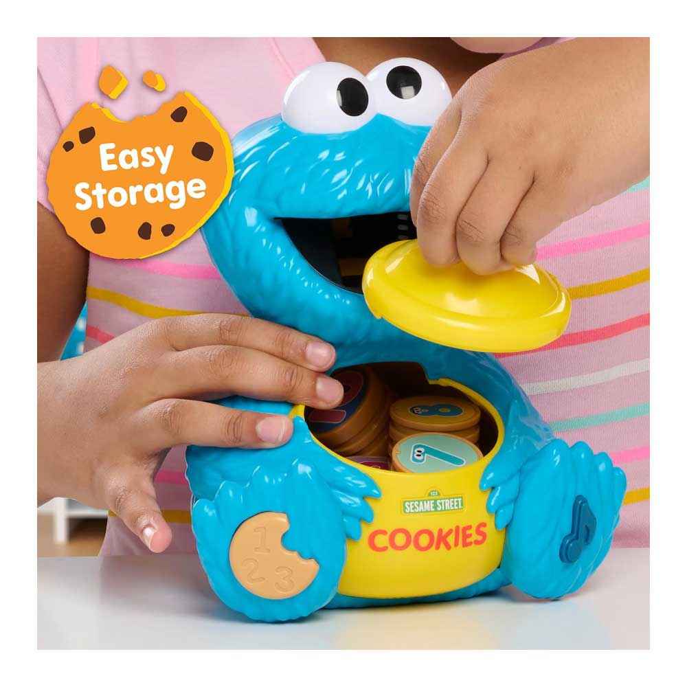 Just Play Tarro de conteo de galletas de Plaza Sésamo, más de 20 frases y sonidos
