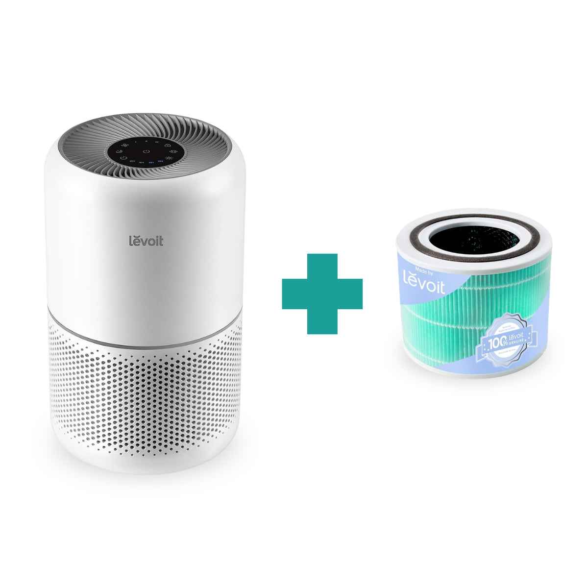Combo LEVOIT Purificador de aire Core 300-P + Filtro Original Absorbente de Toxinas