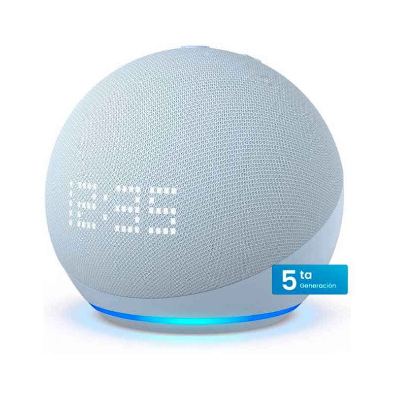 Parlante Amazon Echo Dot con Reloj - 5ta generación