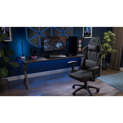 Silla Gamer Corsair TC100 Relaxed color Negro