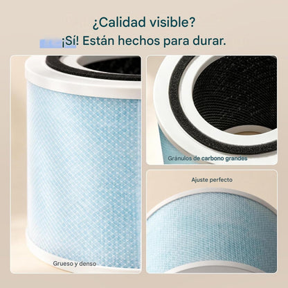 Combo LEVOIT Purificador de aire Core 300-P + Filtro de Repuesto Original Removedor de Humo