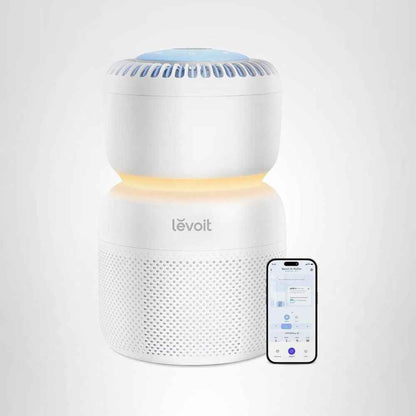 LEVOIT – Purificador de Aire para Habitación de Bebés | Máquina de Ruido Blanco + Luz Nocturna