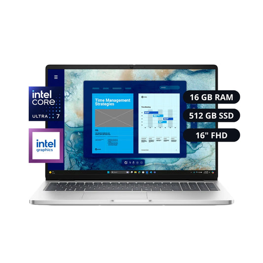 Intel Core Ultra 7 255U Computadora portátil 40.6 cm (16") Full HD+ 16 GB DDR5-SDRAM 512 GB SSD Wi-Fi 6E (802.11ax)