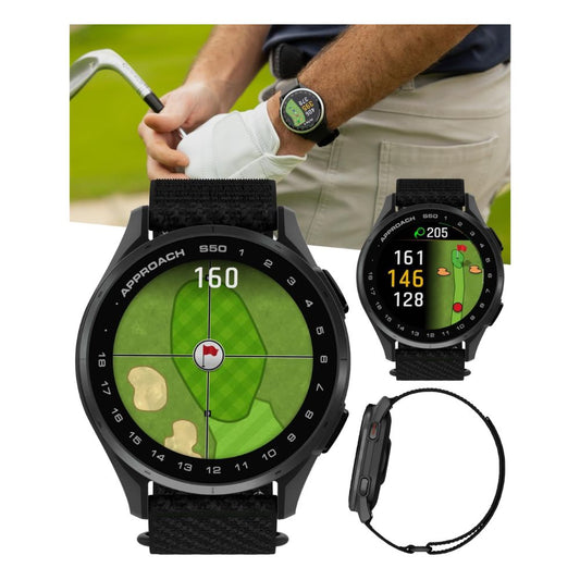 ⛳ Garmin Approach S50 – Reloj GPS para Golfistas con Pantalla AMOLED y Batería Extendida
