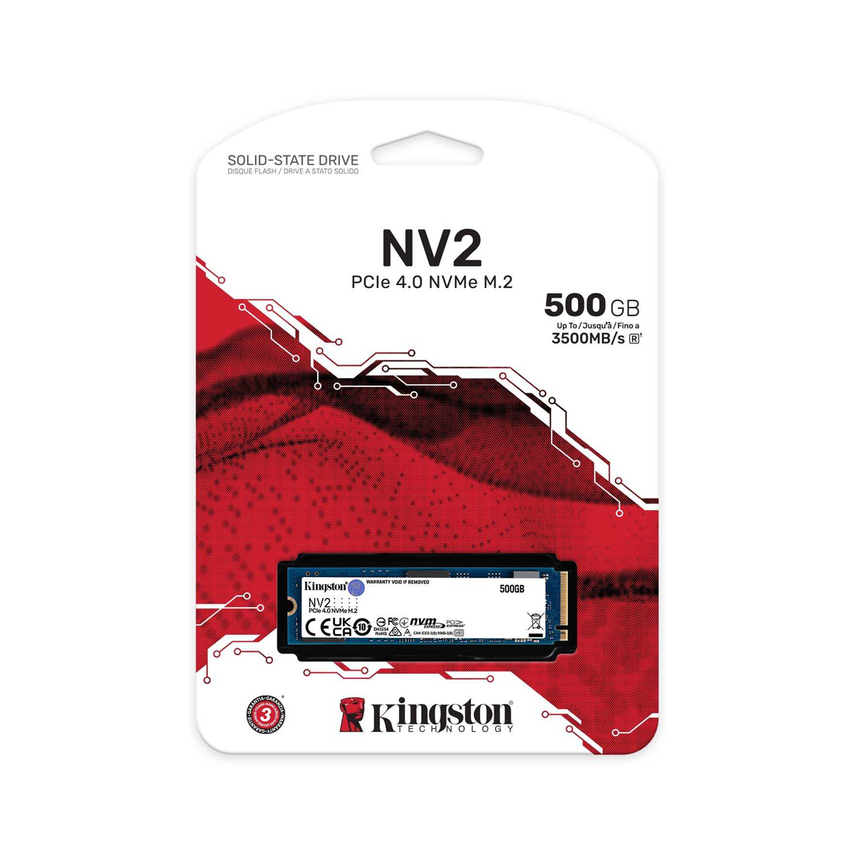 Kingston Unidad de estado sólido NV2 - M.2 2280 Interno - 500GB