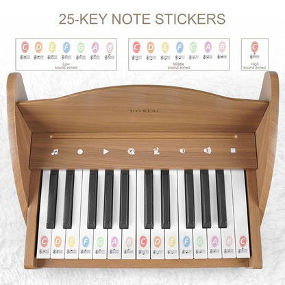 🎹 Joyreal Piano Infantil de 25 Teclas | Juguete Educativo para Niños 3+ Años 🎼✨