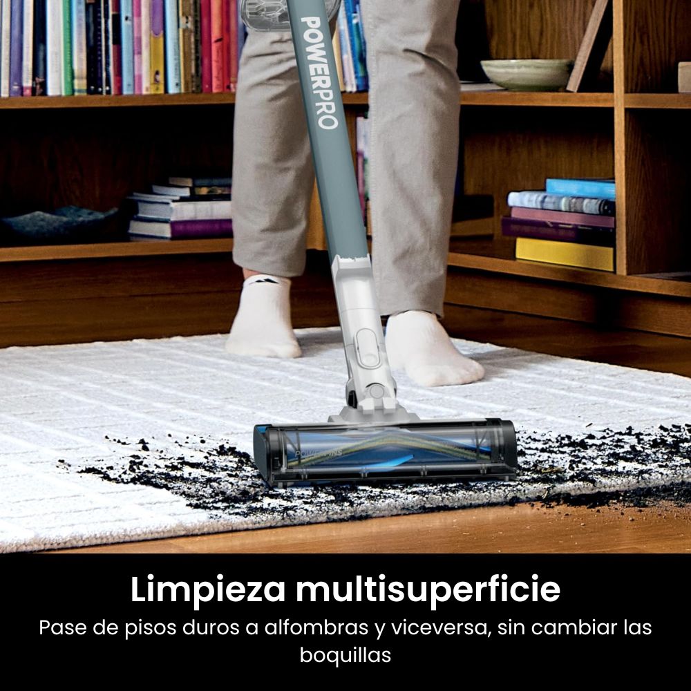 Aspiradora Inalámbrica Ultra Potente - Tecnología FloorDetect | Filtro HEPA - Shark PowerPro Plus