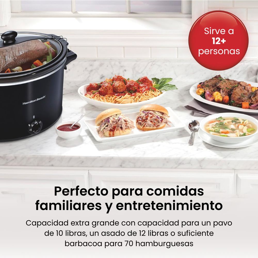 Olla de Cocción Lenta Extra Grande - Hamilton Beach