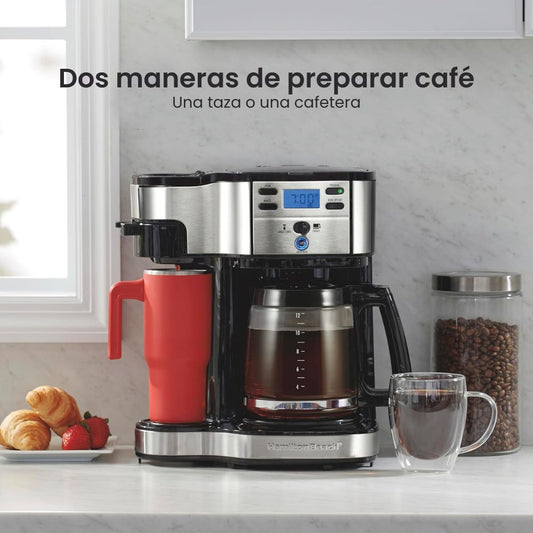 Cafetera Programable  - Hamilton Beach Brewer de 2 vías