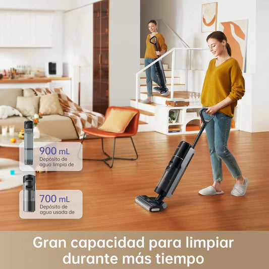 DREAME H12 PRO - Aspiradora y trapeador inalámbrico todo en uno, limpiador inteligente para suelos duros