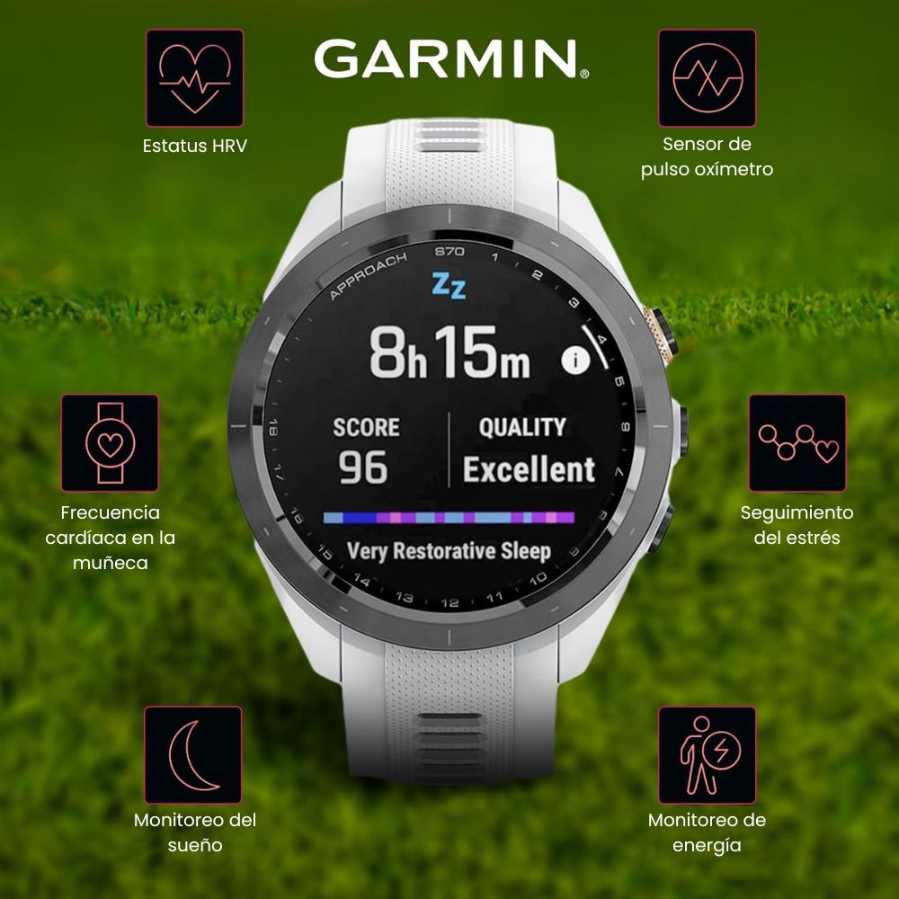 Garmin Approach S70 – Reloj Inteligente Premium para Golf y Multideporte