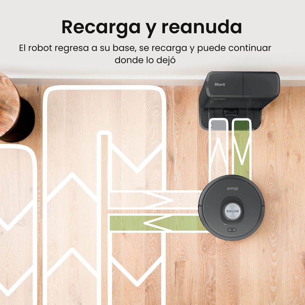 Robot Aspirador Inteligente con Vaciado Automático | ¡Perfecto para Hogares con Mascotas! - Shark Matrix RV2310AE