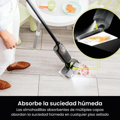 Trapeador/aspirador inalámbrico Shark VACMOP Pro - Aspira, Trapea y Desinfecta en 1 Paso