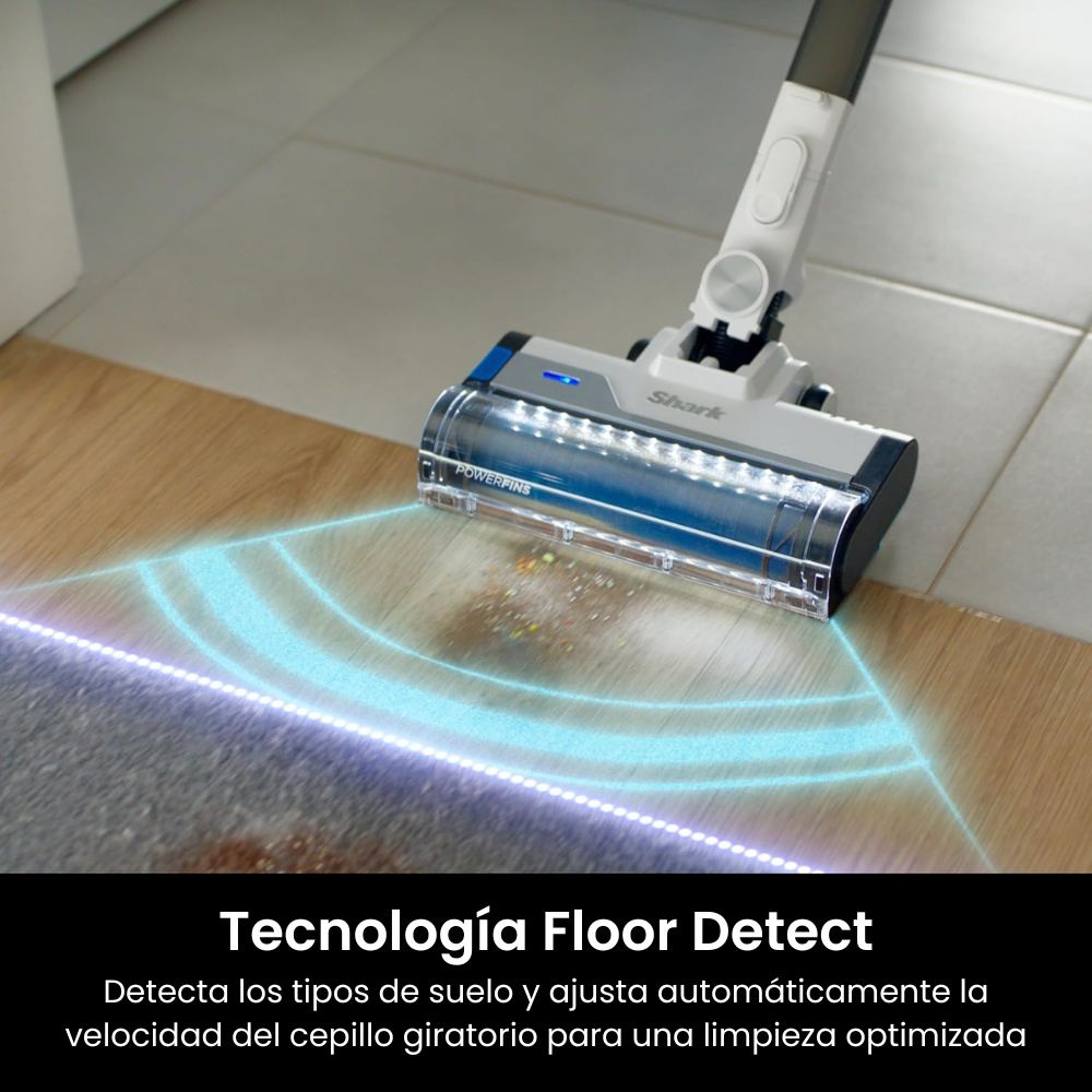 Aspiradora Inalámbrica Ultra Potente - Tecnología FloorDetect | Filtro HEPA - Shark PowerPro Plus