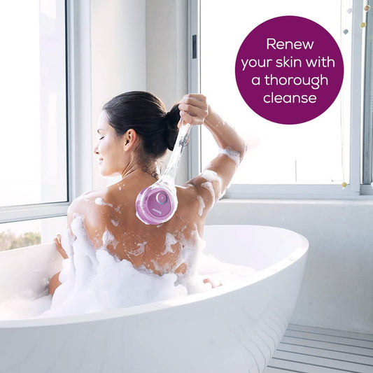 Limpiador corporal eléctrico para exfoliación y masaje, resistente al agua para ducharse - Beurer FC55
