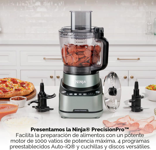 Ninja PrecisionPro Procesador de Alimentos 1000W con Auto-iQ | Mezclador de Masa