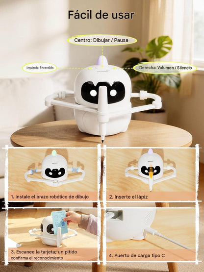 Robot de Dibujo Inteligente para Niños de 3 a 8 Años - Grownsy
