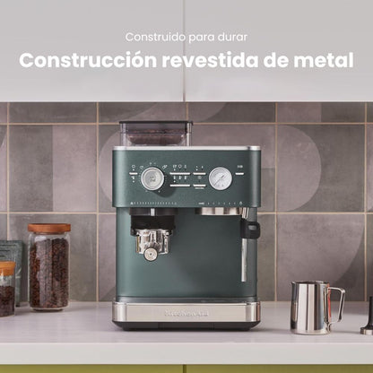 Máquina de Café Espresso Semiautomática con molinillo de rebabas - KitchenAid