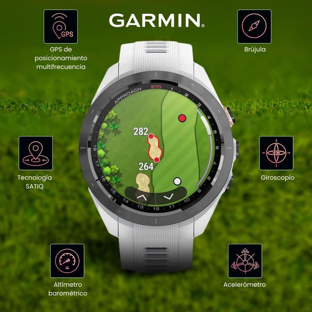 Garmin Approach S70 – Reloj Inteligente Premium para Golf y Multideporte