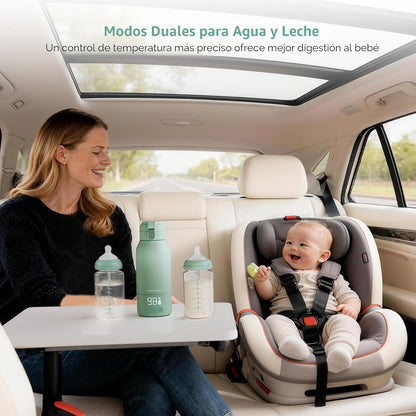 Momcozy Calentador de Leche Portátil para Viajes | Inalámbrico, Recargable y con Modos de Calentamiento Dual