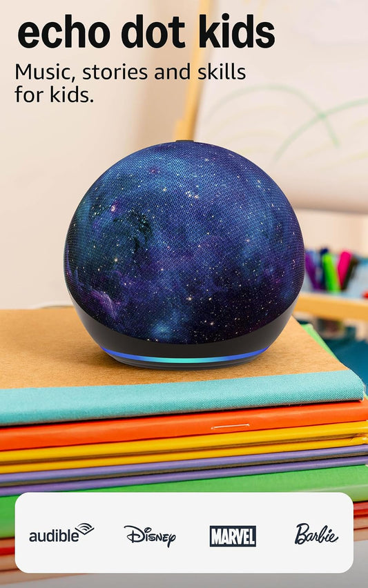 Parlante Inteligente para Niños Amazon Echo Dot Kids con Alexa | Polvo de Estrellas