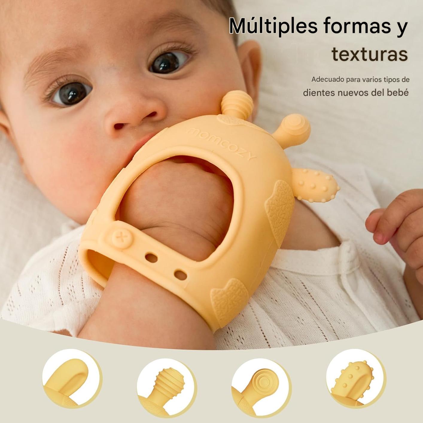 Combo Momcozy Máquina de Sonido Portátil + Mordedor de Silicona | Sueño Tranquilo y Alivio para la Dentición