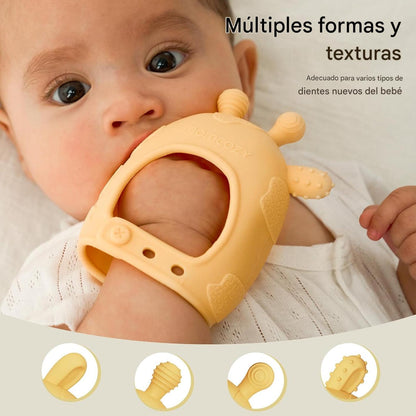 Combo Momcozy Máquina de Sonido Portátil + Mordedor de Silicona | Sueño Tranquilo y Alivio para la Dentición