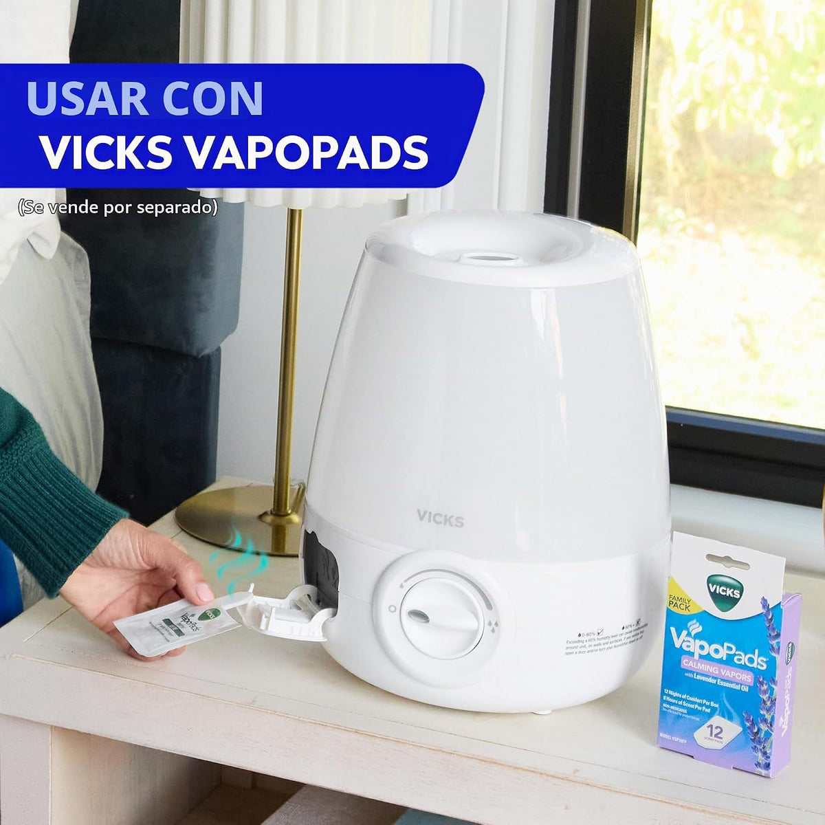 Humidificador Ultrasónico de Niebla Fría - Vicks