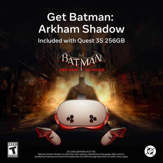 Meta Quest 3S 256GB – Gafas de Realidad Mixta Todo en Uno | Batman Arkham Shadow