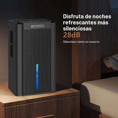 Deshumidificador BEDRED 95 oz para 1000 ft² | Silencioso con Modo Sueño y Luz LED 7 Colores