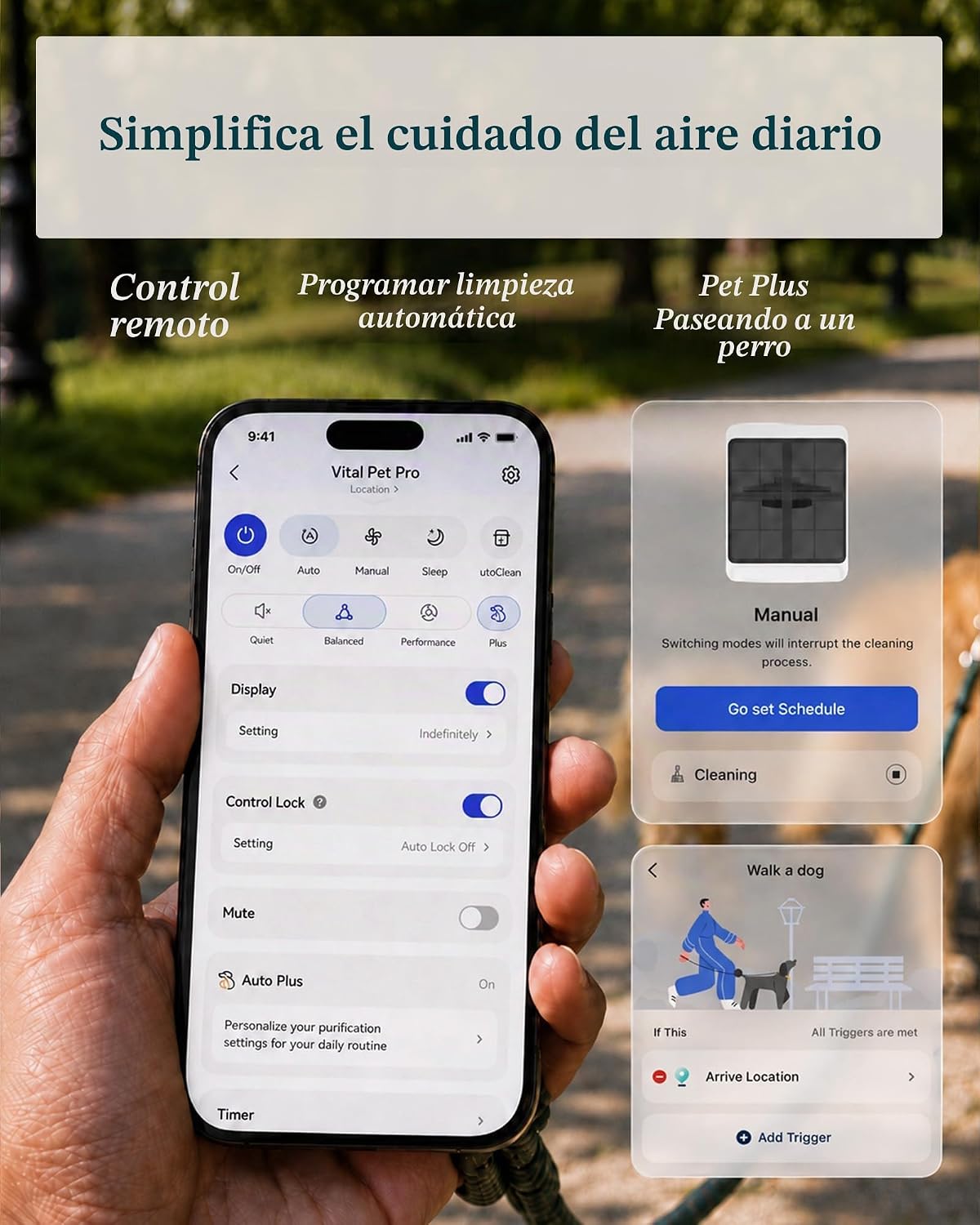Purificador de Aire para Mascotas - Levoit Vital Pet Pro | Captura Pelo, Caspa y Ayuda a Reducir Olores