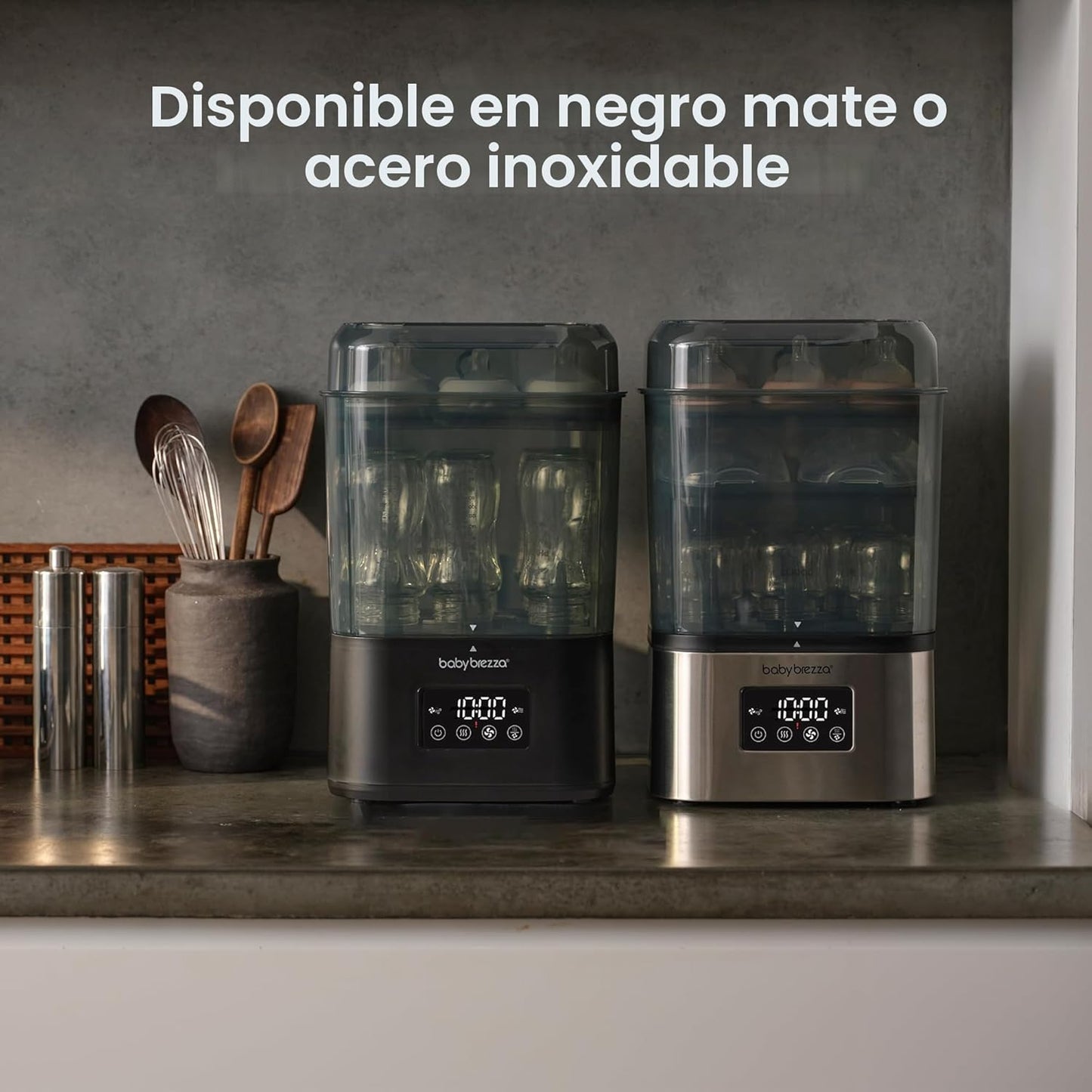 Baby Brezza SuperQuick – Esterilizador y secadora de biberones en 10 minutos