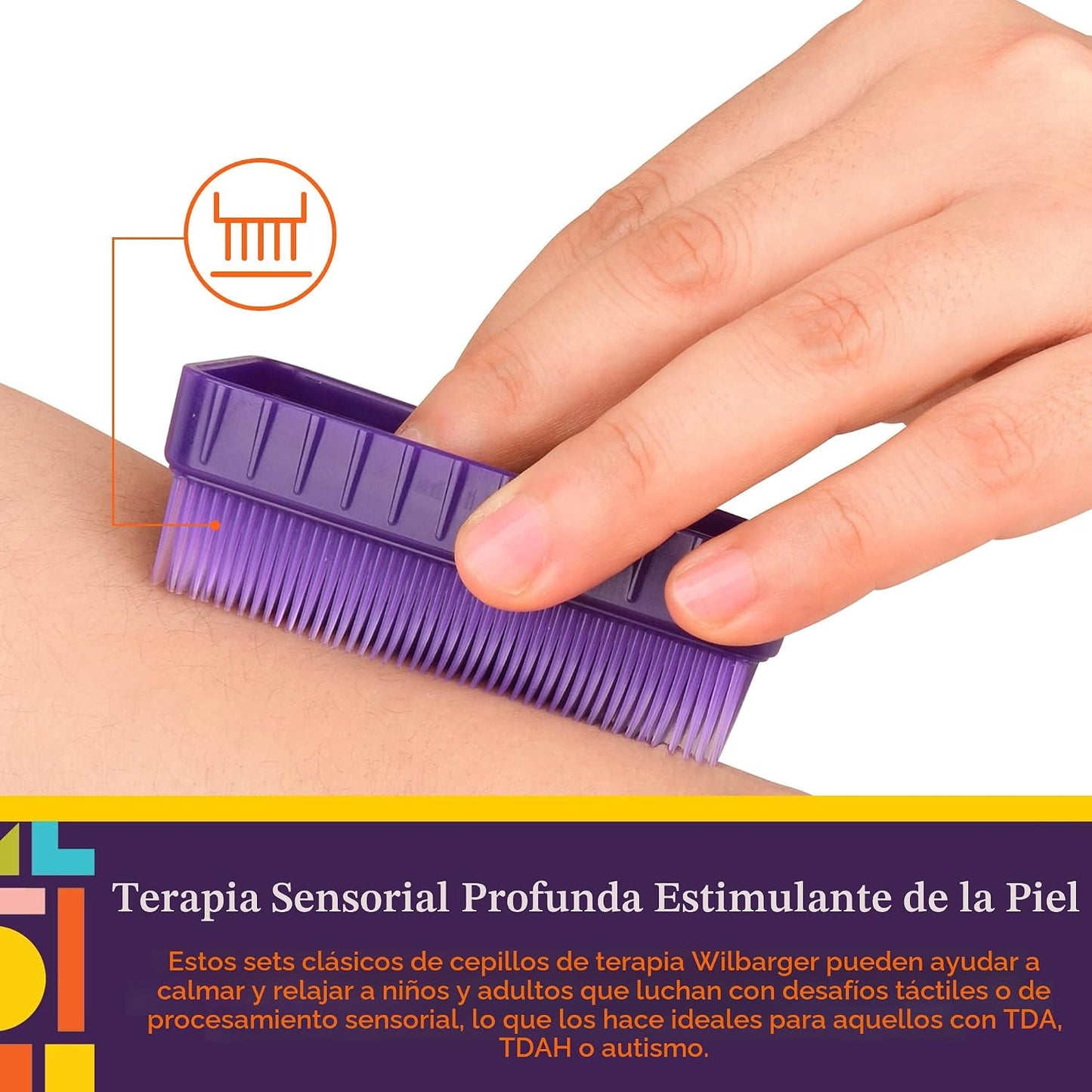 Cepillos de Terapia Sensorial para Estimulación, Paquete de 6 - Special Supplies